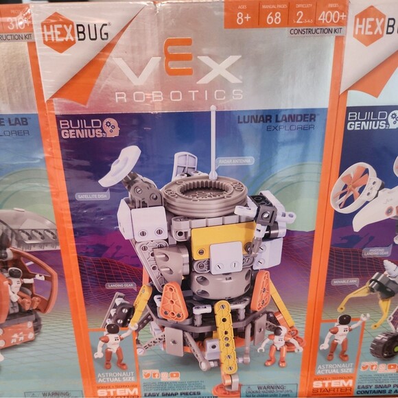 NEW HEXBUG VEX Robotics Construction Kit X3 Mobile Lab/Lunar Lander/Aerial Drone - Picture 3 of 8